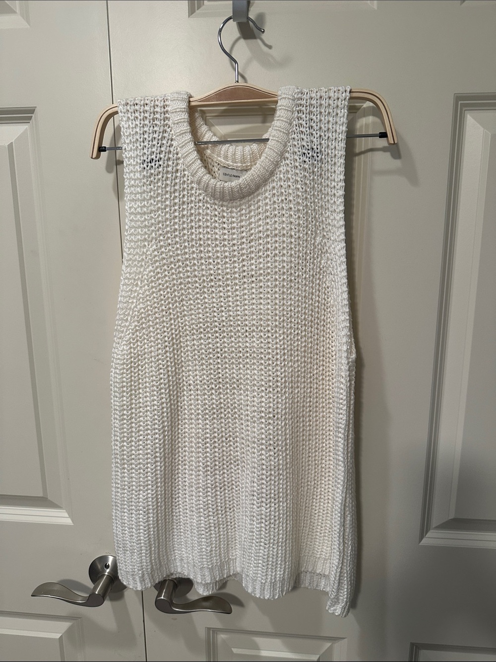 Gentle Fawn Ivory Sleeveless Crewneck Knit Tunic